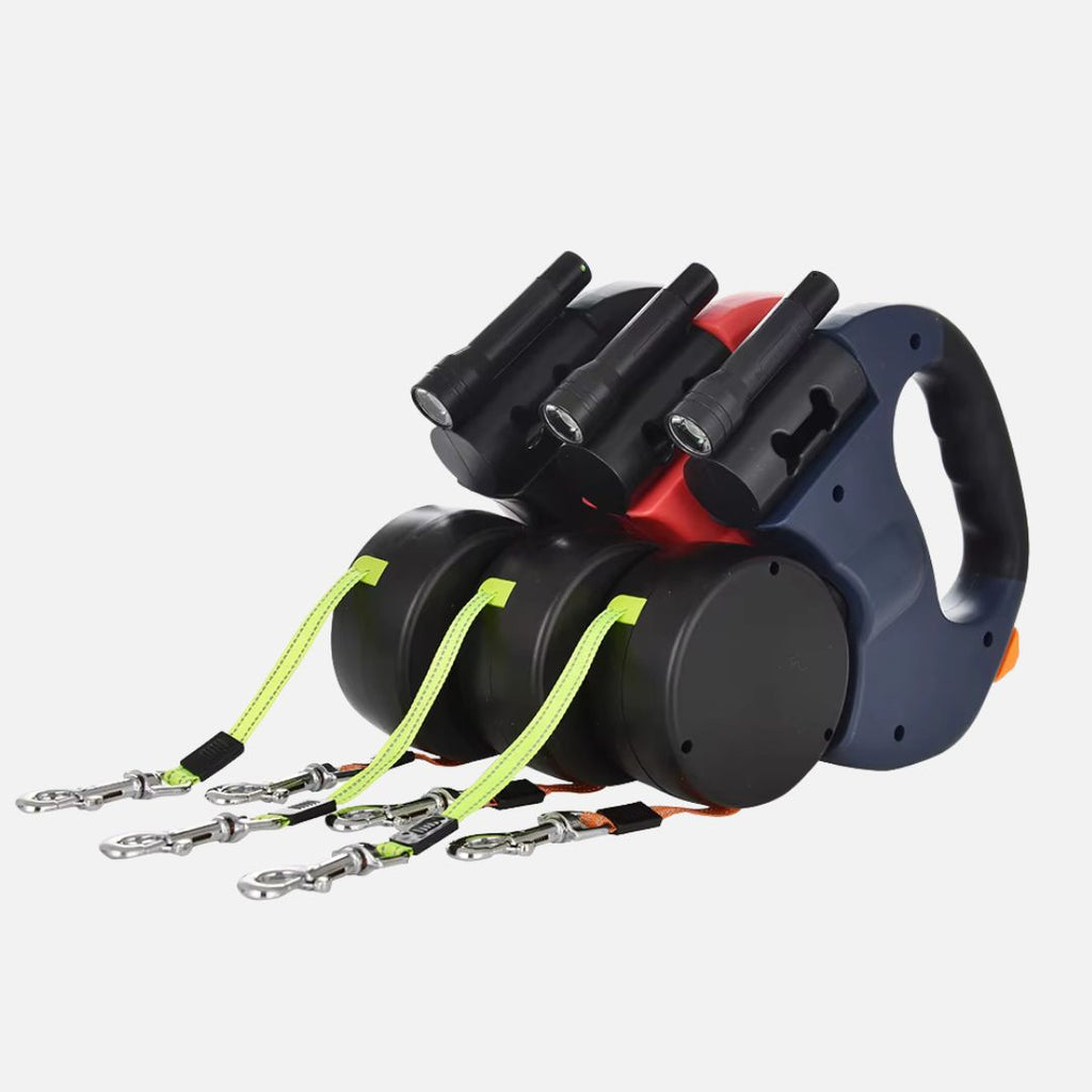 Correa doble antienredos con luz y depósito