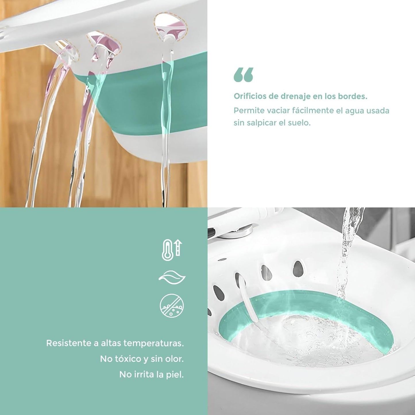 Bidet Portátil para el WC con Bomba Manual y Gancho – Higiene Íntima, Postparto y Hemorroides