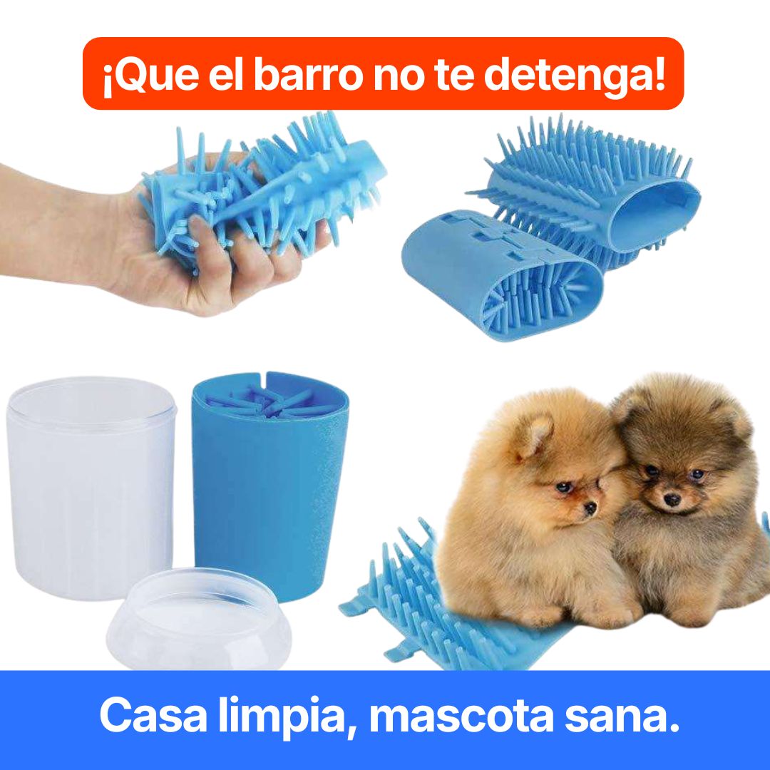 Lavador de patas para mascotas