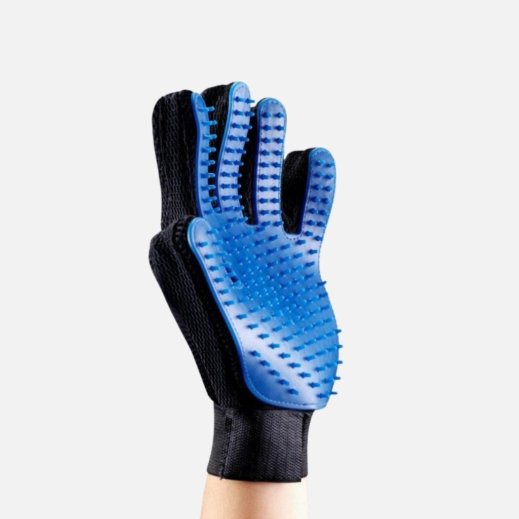 Guante atrapa pelos y masajedor para mascotas