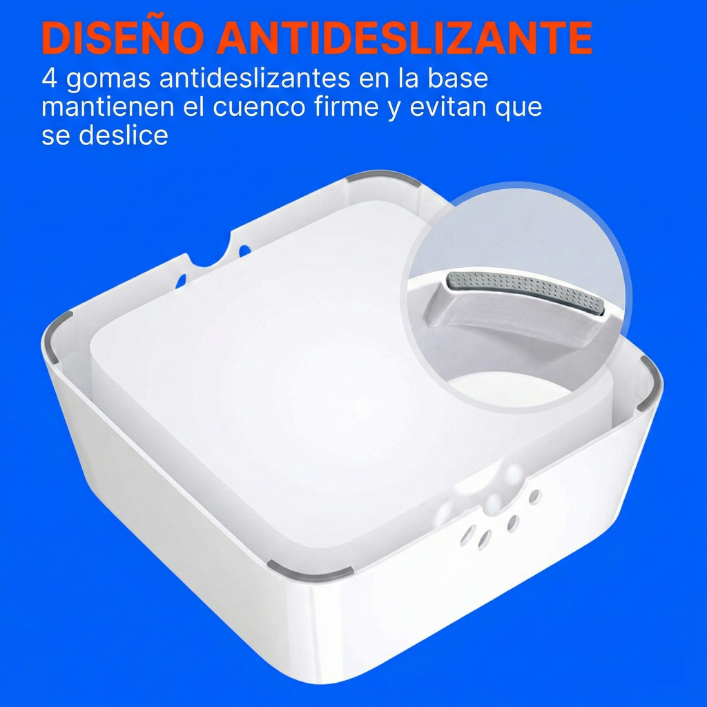 Ciotola per acqua antigoccia per animali domestici 